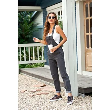 Luvamia Women's Adjustable Denim Bib Overalls - Fashion-Forward
