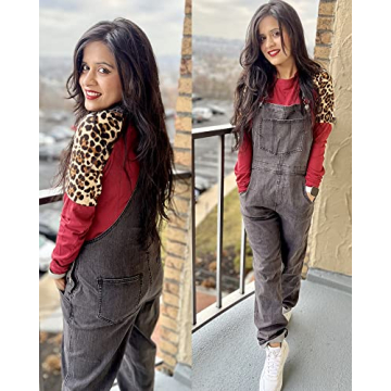 Luvamia Women's Adjustable Denim Bib Overalls - Fashion-Forward