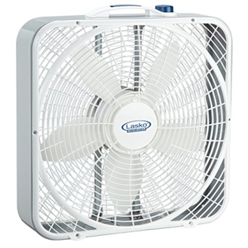 Lasko 20-Inch Weather-Shield Quiet Box Fan for Home