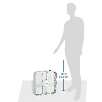 Lasko 20-Inch Weather-Shield Quiet Box Fan for Home