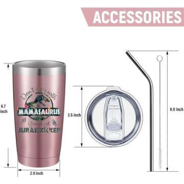 ATHAND Mom's Cup 20oz Insulated Tumbler for Mothers