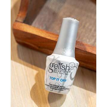 Gelish Top It Off, Sealer Gel Top Coat LED Polish, High-Gloss Nail Polish Top Coat for Long-Lasting ...