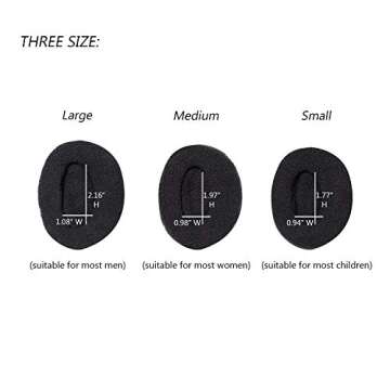 Aurya Bandless Ear Warmers/Earmuffs Winter Ear Covers Outdoor Fleece Ear Muffs for Men Women Kids(Bl...