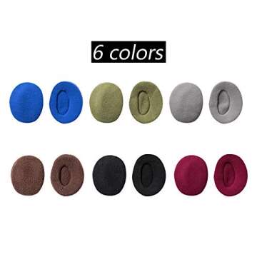 Aurya Bandless Ear Warmers/Earmuffs Winter Ear Covers Outdoor Fleece Ear Muffs for Men Women Kids(Black)