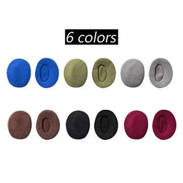 Aurya Bandless Ear Warmers/Earmuffs Winter Ear Covers Outdoor Fleece Ear Muffs for Men Women Kids(Black)