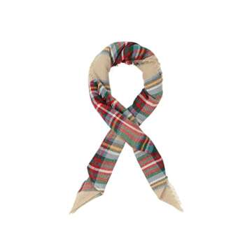 Century Star Womens Winter Scarf Fall Plaid Scarf Knit Oversized Large Triangle Scarf for Women Warm...