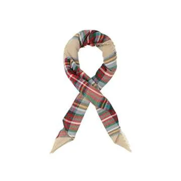 Century Star Womens Winter Scarf Fall Plaid Scarf Knit Oversized Large Triangle Scarf for Women Warm...