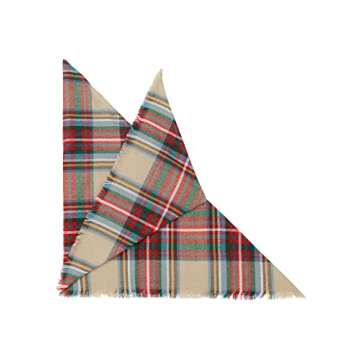 Century Star Womens Winter Scarf Fall Plaid Scarf Knit Oversized Large Triangle Scarf for Women Warm Shawl Wrap Z Triangle Multicolor