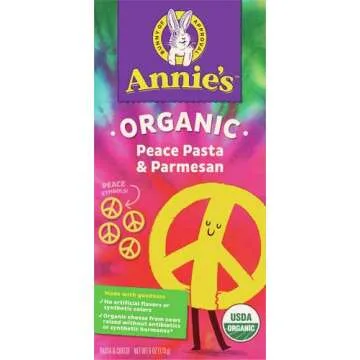 Annie's Organic Macaroni and Cheese Dinner, Peace Pasta & Parmesan, 6 oz