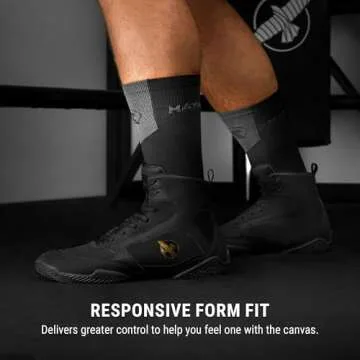 Hayabusa Pro Boxing Shoes for Men & Women - Black, 13