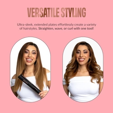 FoxyBae Trés Sleek Flat Iron for Smooth, Shiny Hair