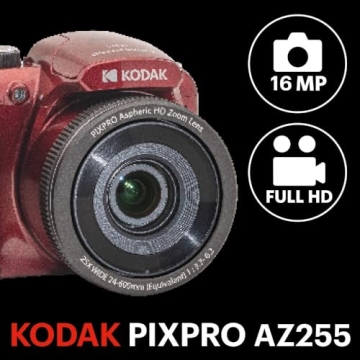 KODAK PIXPRO AZ255-RD 16MP Digital Camera with 25X Zoom
