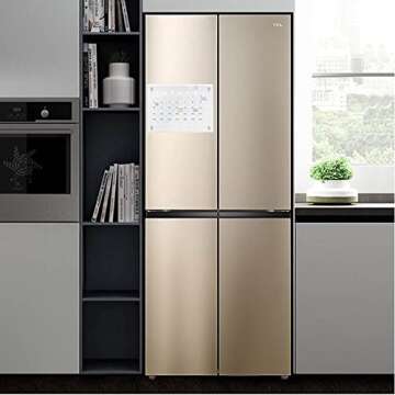 TOHERVIE Magnetic Acrylic Dry Erase Calendar Board for Fridge, 17"x12" Inches Clear Planning Board Planner for Refrigerator with 8 Colors Markers and Holder Eraser