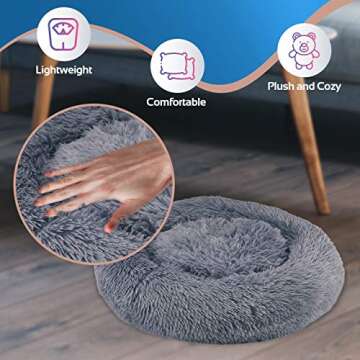 Calming Dog Bed for All Pets with Orthopedic Support