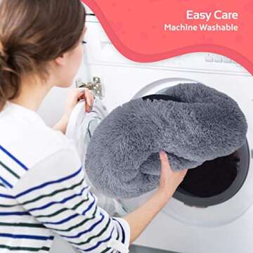 Calming Dog Bed for All Pets with Orthopedic Support