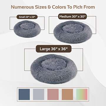 Calming Dog Bed for All Pets with Orthopedic Support