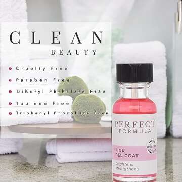 Perfect Formula Pink Gel Coat for Stronger Nails