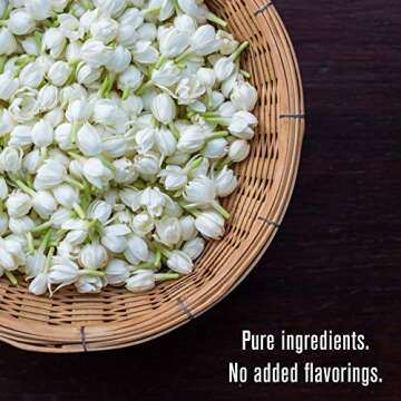 Numi Organic Tea Flowering Tea Gift Set, 6 Tea Blossoms with 16 Ounce Glass Teapot in Elegant Bamboo Case (Packaging May Vary)