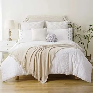 BATTILO HOME Beige Throw Blanket for Couch, Soft Chenille Knit Throws with Tassels for Home Decor, Spring Beige Throws for Couch Cover, 50"x60"