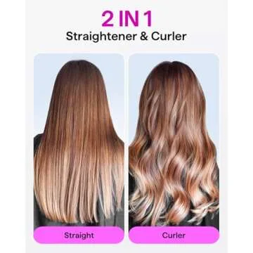 Wavytalk Glide & Shine 2-in-1 Flat Iron for Effortless Styling