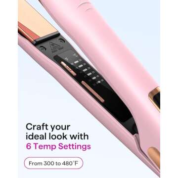 Wavytalk Glide & Shine 2-in-1 Flat Iron for Effortless Styling