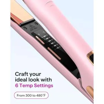 Wavytalk Glide & Shine 2-in-1 Flat Iron for Effortless Styling