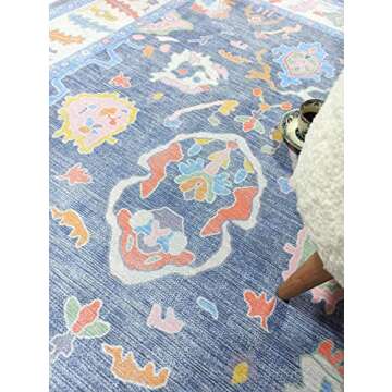 Elegant Oversized Turkish Modern Oushak Rug for Home