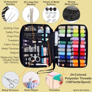 Vellostar Portable Sewing Kit - Ideal for Quick Repairs