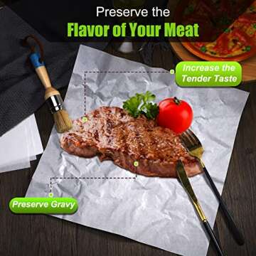 Sublimation White Butcher Paper Disposable Butcher Paper Sheets Square Meat Sheet Precut No Wax for Heat Press, Wrapping Meat, Art Project(100 Pieces,12 x 12 Inches)