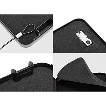 Zuwo Pistol Safe, Portable Travel Quick-Access Handgun Gun Safes for Cars, Combination Lock Box, 2 Pack