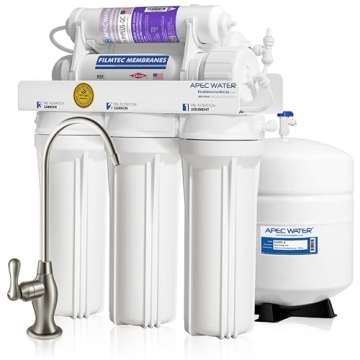 APEC Water Systems Top Tier Supreme Certified Alkaline Mineral pH+ High Flow 90 GPD 6-Stage Ultra Sa...