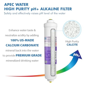 APEC Water Systems Top Tier Supreme Certified Alkaline Mineral pH+ High Flow 90 GPD 6-Stage Ultra Safe Reverse Osmosis Drinking Water Filter System (Ultimate RO-PH90)