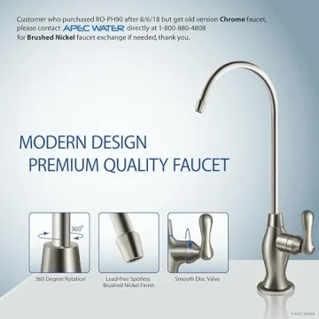 APEC Water Systems Top Tier Supreme Certified Alkaline Mineral pH+ High Flow 90 GPD 6-Stage Ultra Safe Reverse Osmosis Drinking Water Filter System (Ultimate RO-PH90)