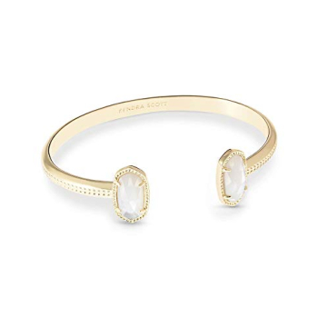 Kendra Scott Elton Cuff Bracelet - Gold-Plated Fashion Jewelry with Ivory Pearl