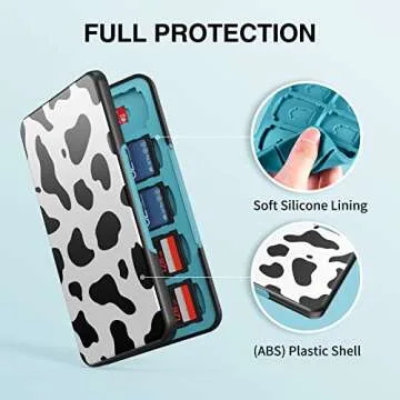 HEIYING SD Card Holder for Memory SD Card and Micro Card, Portable SD Card Holder SD SDHC SDXC TF Card Storage with 20 SD Cards Slots & 20 Micro SD Cards Slots.