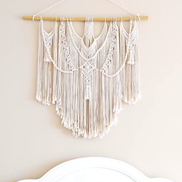 Mkono Macrame Wall Hanging Boho Decor for Cozy Spaces