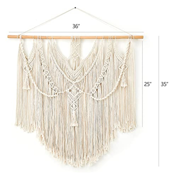 Mkono Macrame Wall Hanging Boho Decor for Cozy Spaces