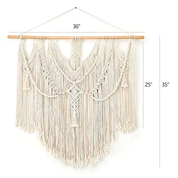 Mkono Macrame Wall Hanging Boho Decor for Cozy Spaces