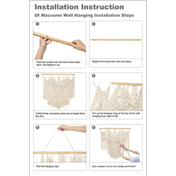 Mkono Macrame Wall Hanging Boho Decor for Cozy Spaces