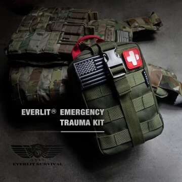 Everlit Emergency Trauma Kit for Outdoor Emergency Readiness