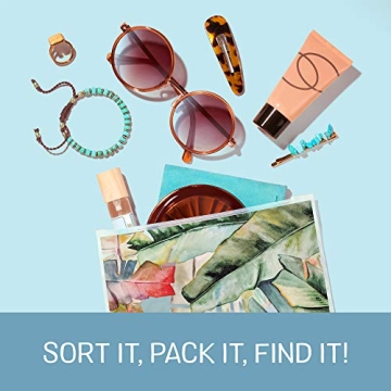 Ziploc Reusable Travel Makeup Accessory Bags 10 Pack