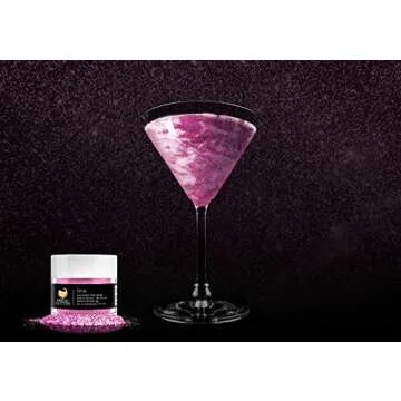 Edible Brew Glitter - Pink for Stunning Drinks
