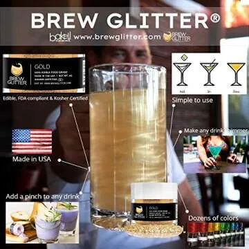 Edible Brew Glitter - Pink for Stunning Drinks