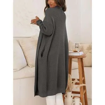 DEESHA Women’s Cozy Long Sleeve Cardigan with Pockets