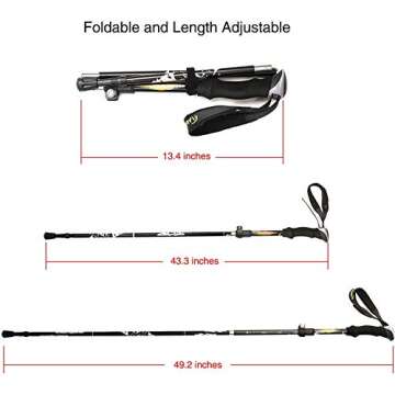 Compact A ALAFEN Ultralight Aluminum Trekking Pole
