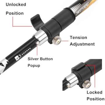 Compact A ALAFEN Ultralight Aluminum Trekking Pole