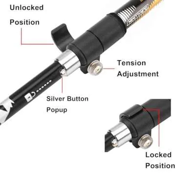 Compact A ALAFEN Ultralight Aluminum Trekking Pole