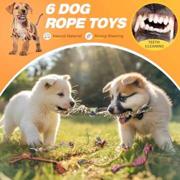 23 Pack Puppy Chew Toys for Small & Medium Dog, Cute Plush Dog Squeaky Toys for Puppies, Dog ChewToys with Rope Toys, Treat Ball for Teething, Interactive Dog Toys with Tough Chewers, Puppy Supplies