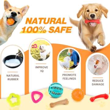 23 Pack Puppy Chew Toys for Small & Medium Dog, Cute Plush Dog Squeaky Toys for Puppies, Dog ChewToys with Rope Toys, Treat Ball for Teething, Interactive Dog Toys with Tough Chewers, Puppy Supplies