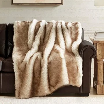 Hyde Lane Faux Fur Throw Blanket - Luxury Cozy Gift